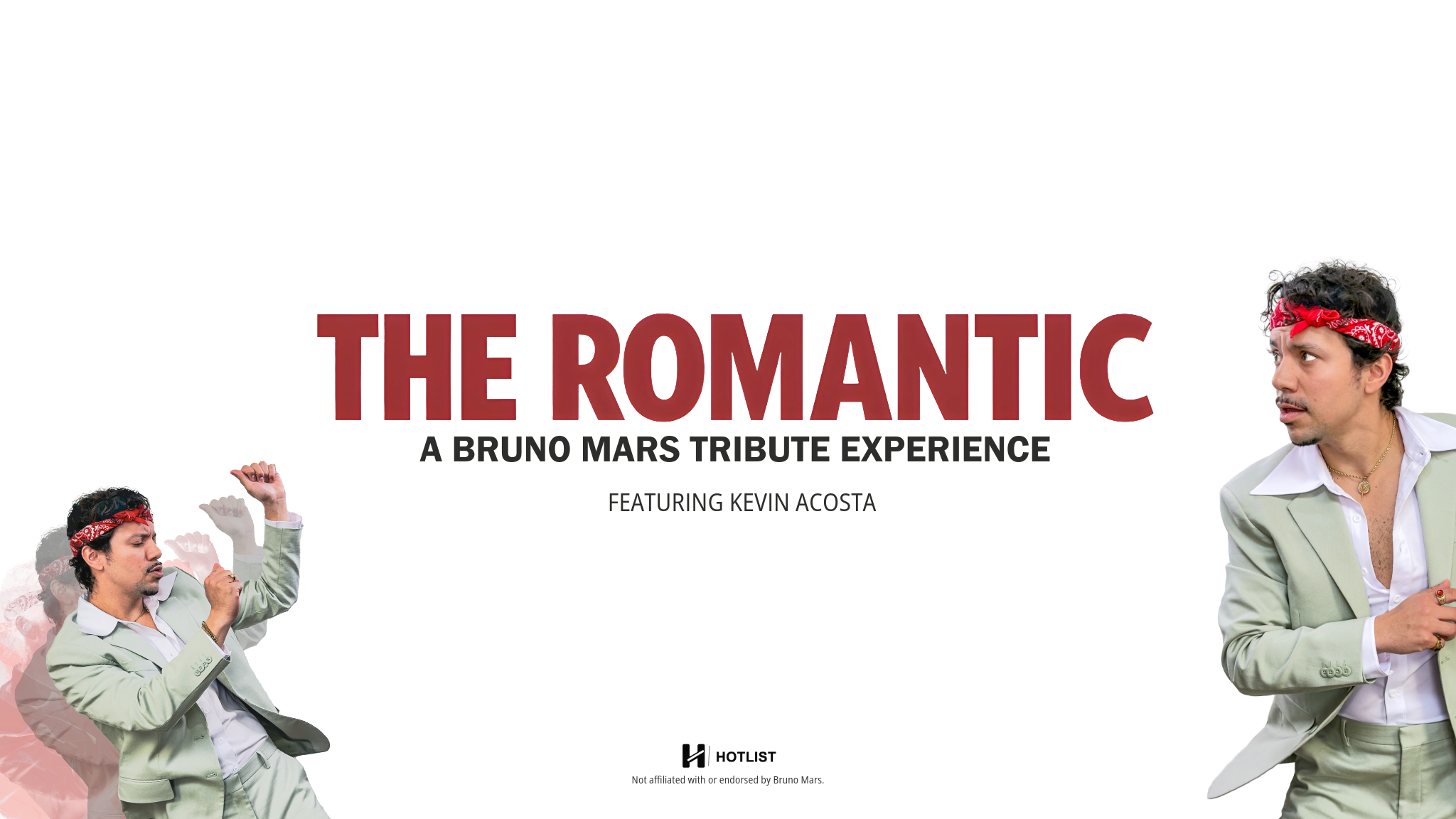The Romantic — A Bruno Mars Tribute Experience featuring Kevin Acosta
